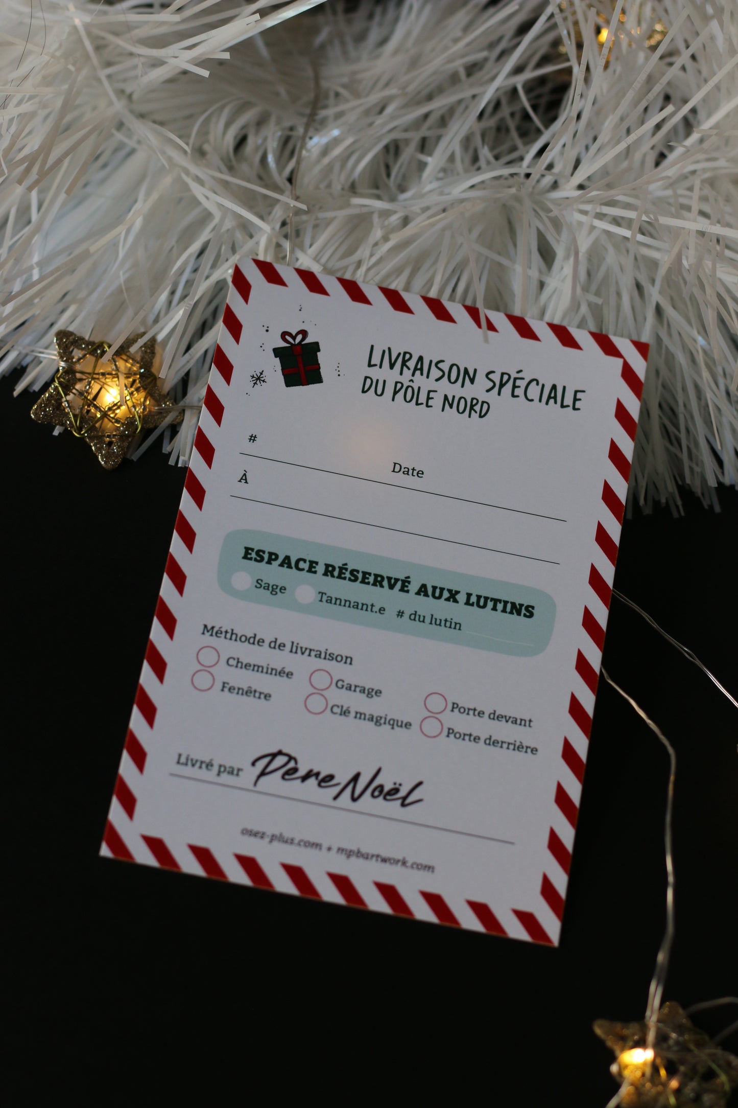 MPB x OSEZ+ : Étiquette de Noël – Livraison Spéciale du Pôle Nord