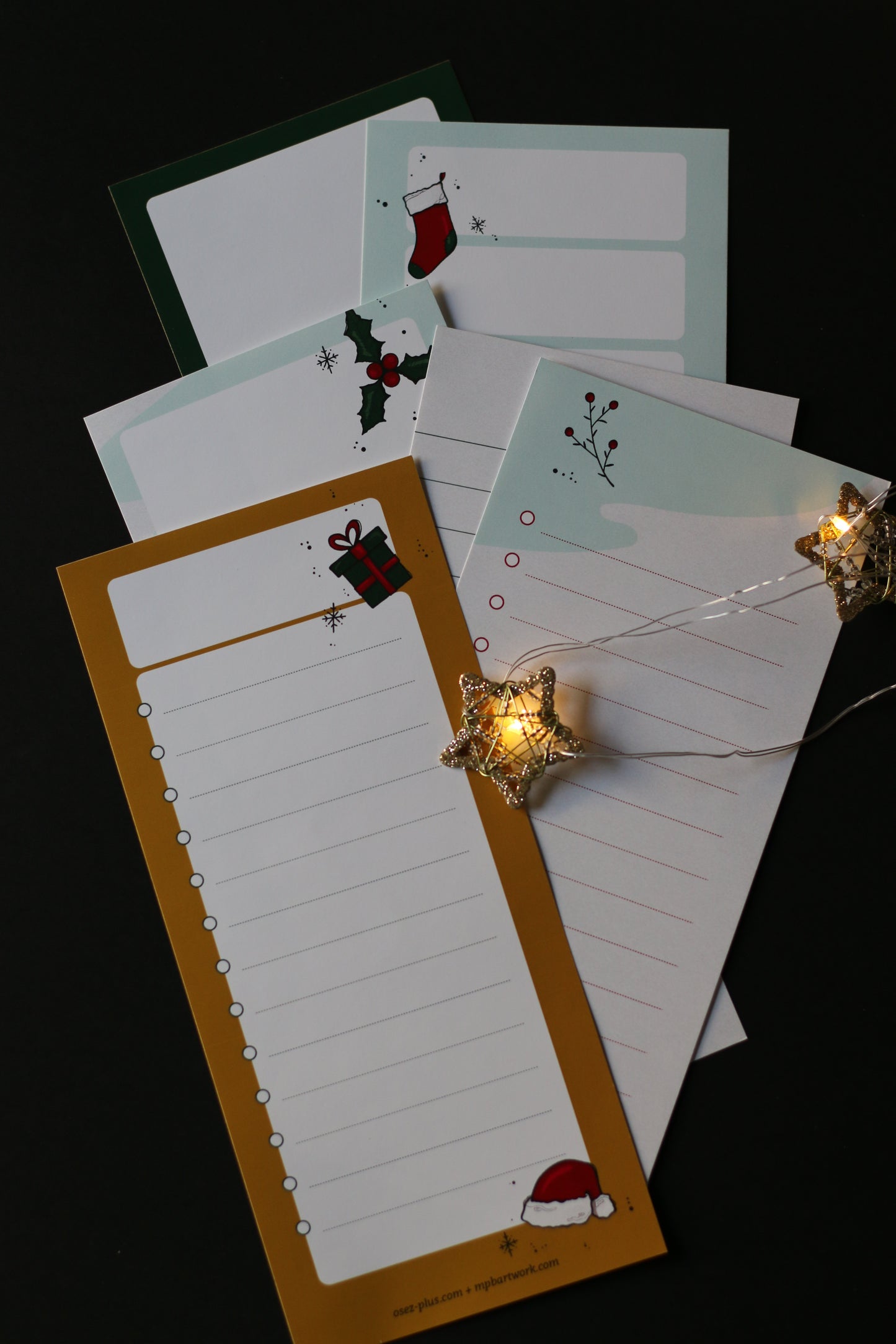 MPB x OSEZ+ : Ensemble de Papeterie Festive – Pour lettres, notes et organisation