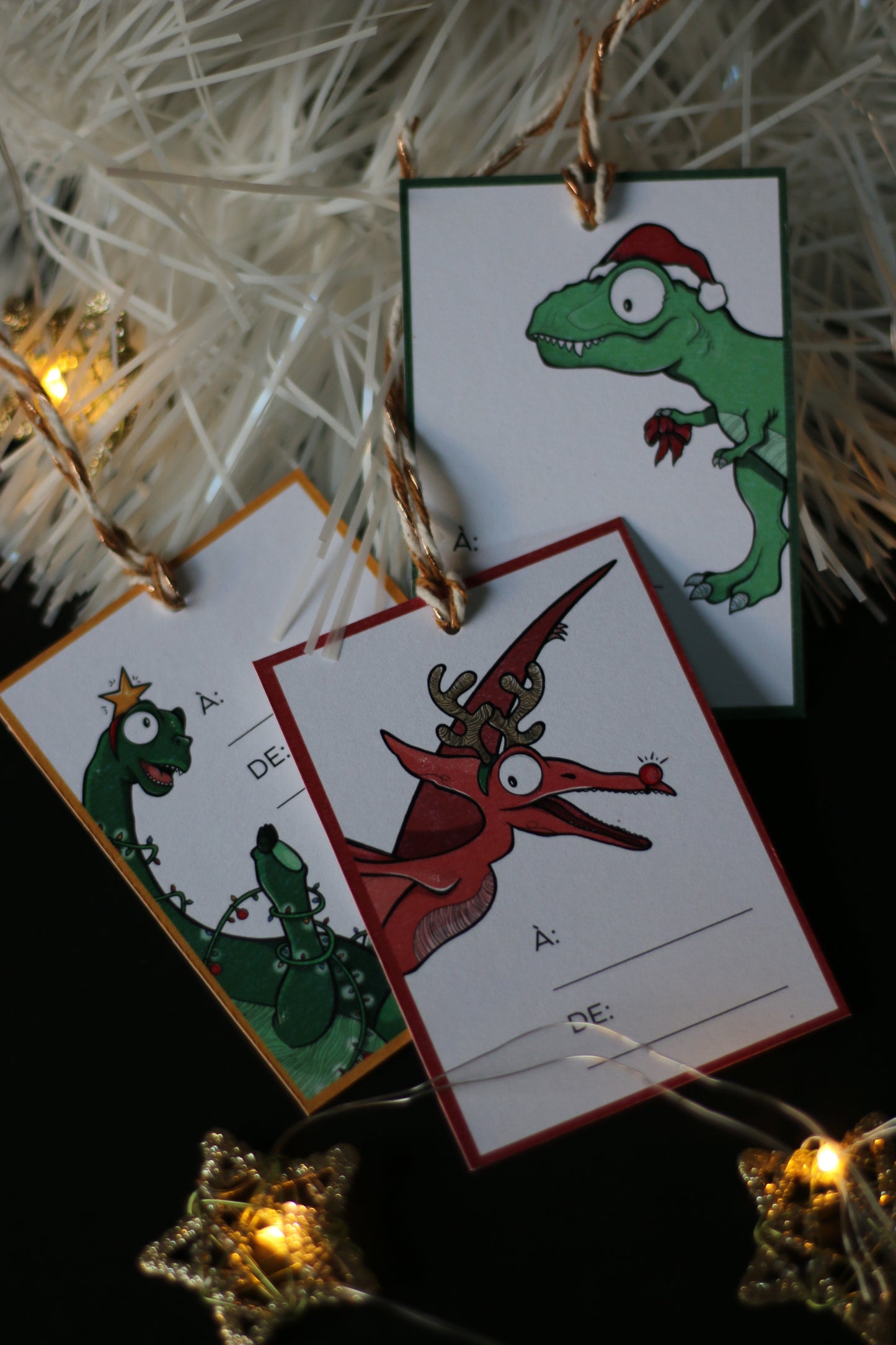MPB : Étiquettes pour cadeau de dinosaures