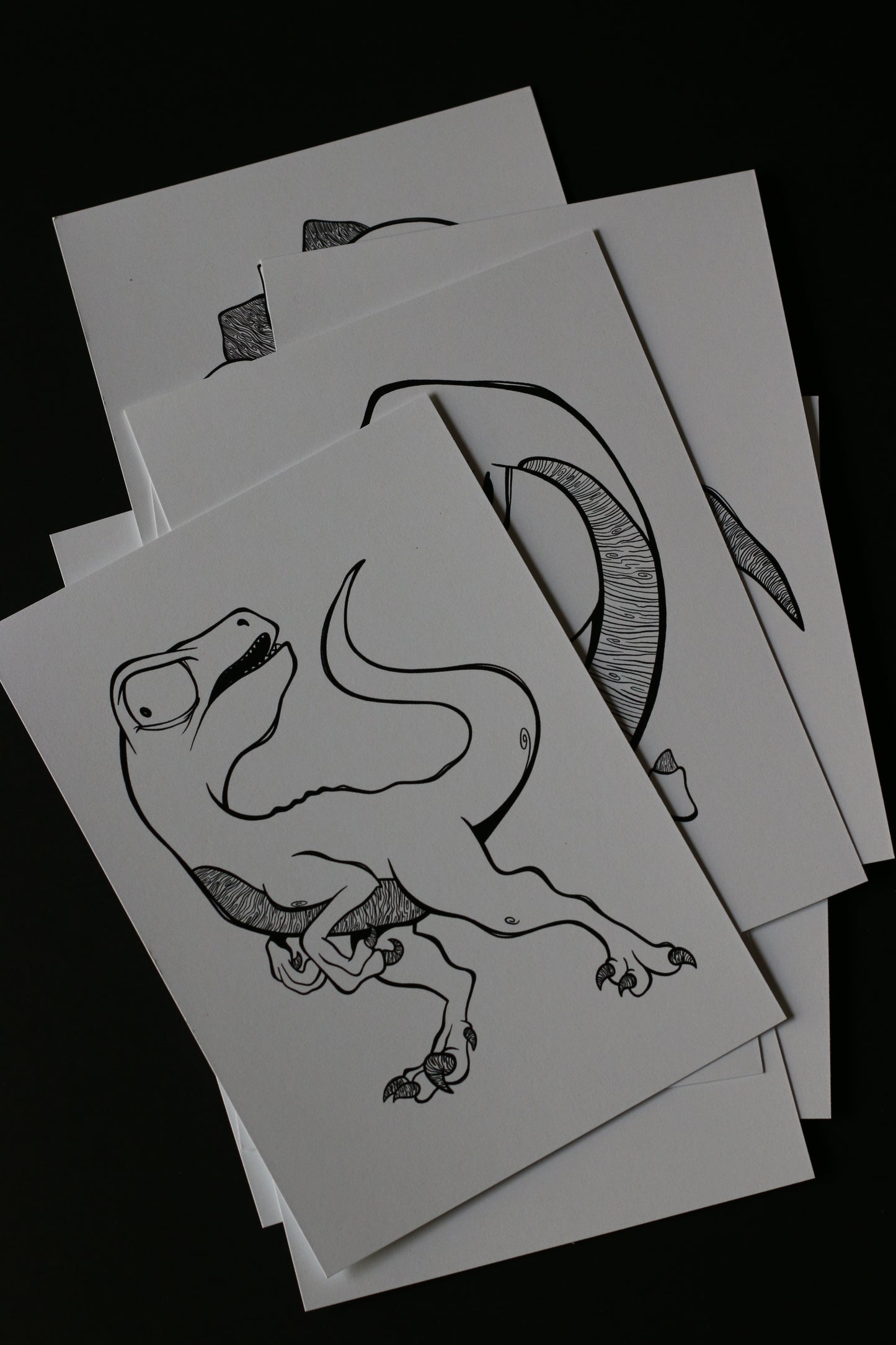 Affichettes à colorier :: Les dinosaures (5x7)