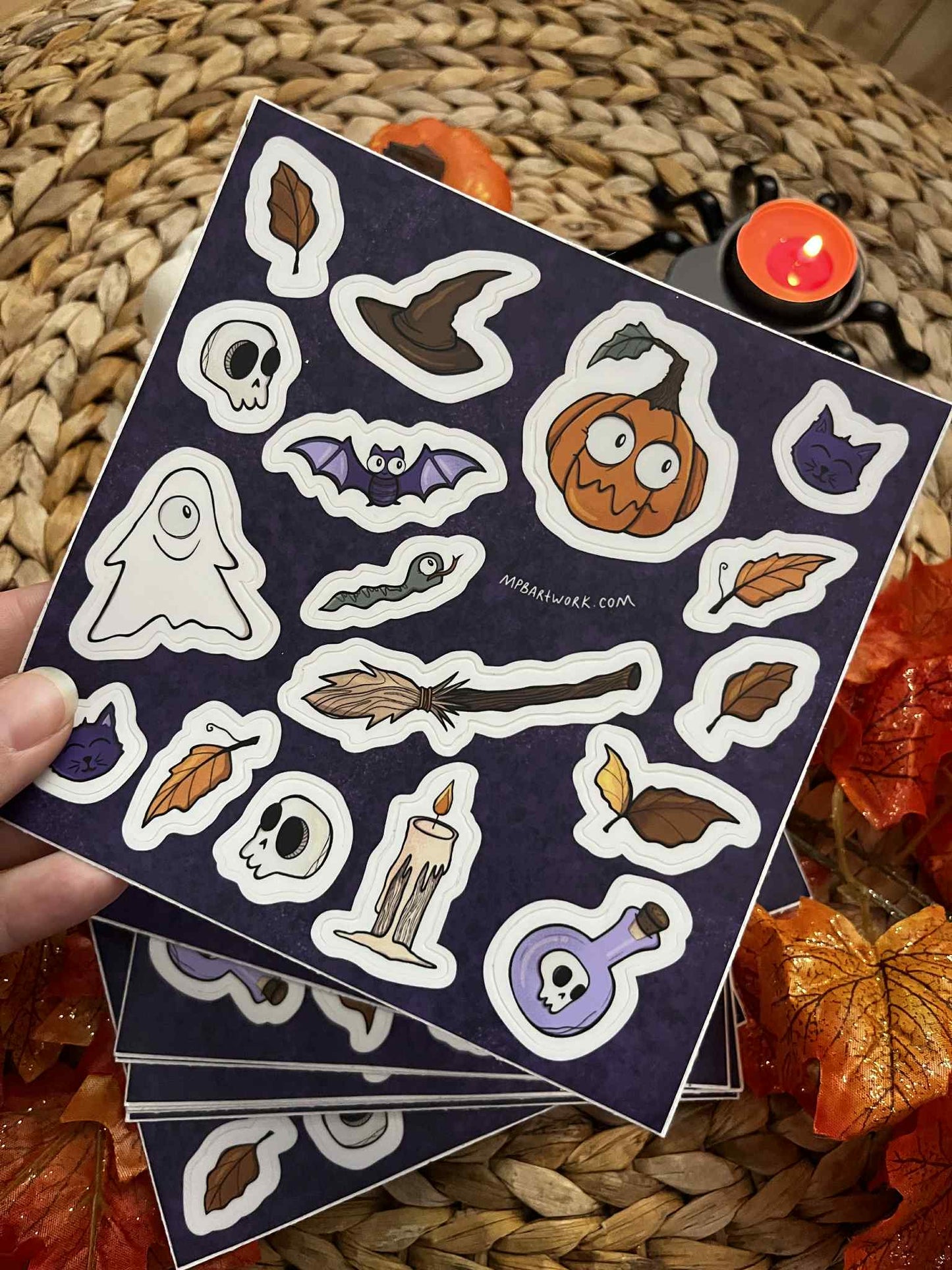 HALLOWEEN - Feuille d'autocollants