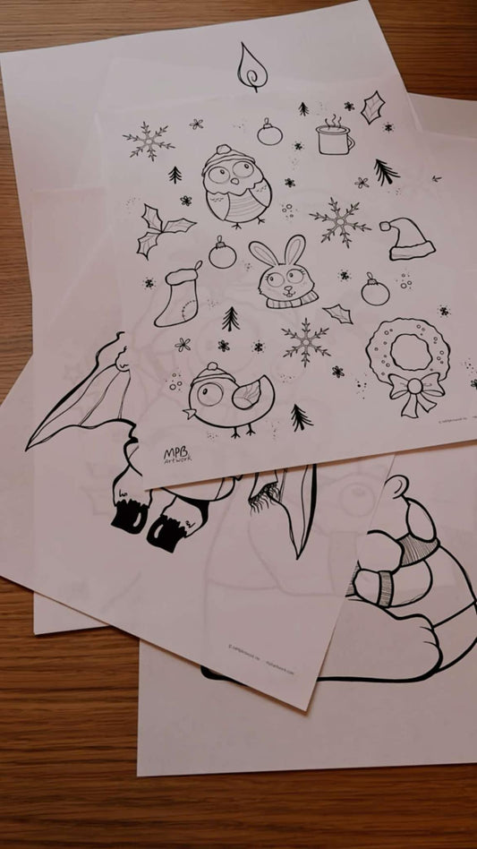 Noël – 10 coloriages à télécharger (PDF imprimable)