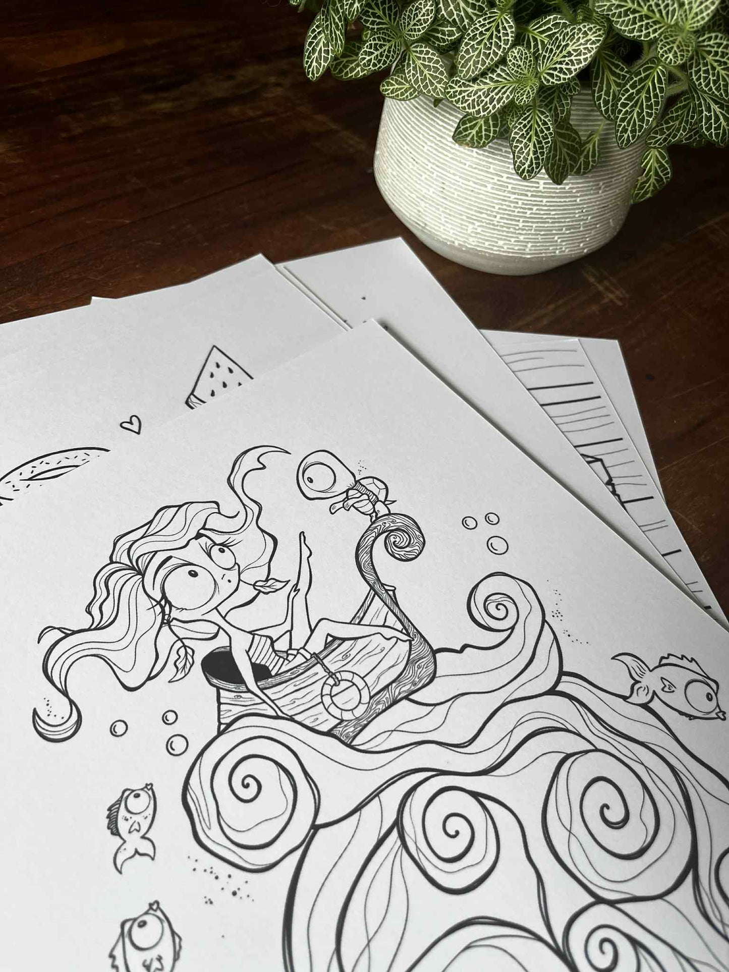 ☀️ ESTIVAL - 8 coloriages (à télécharger)