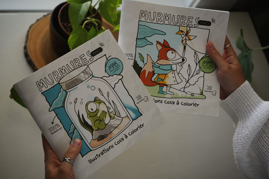 Duo livres à colorier - Murmures (Tome 1 + Tome 2)
