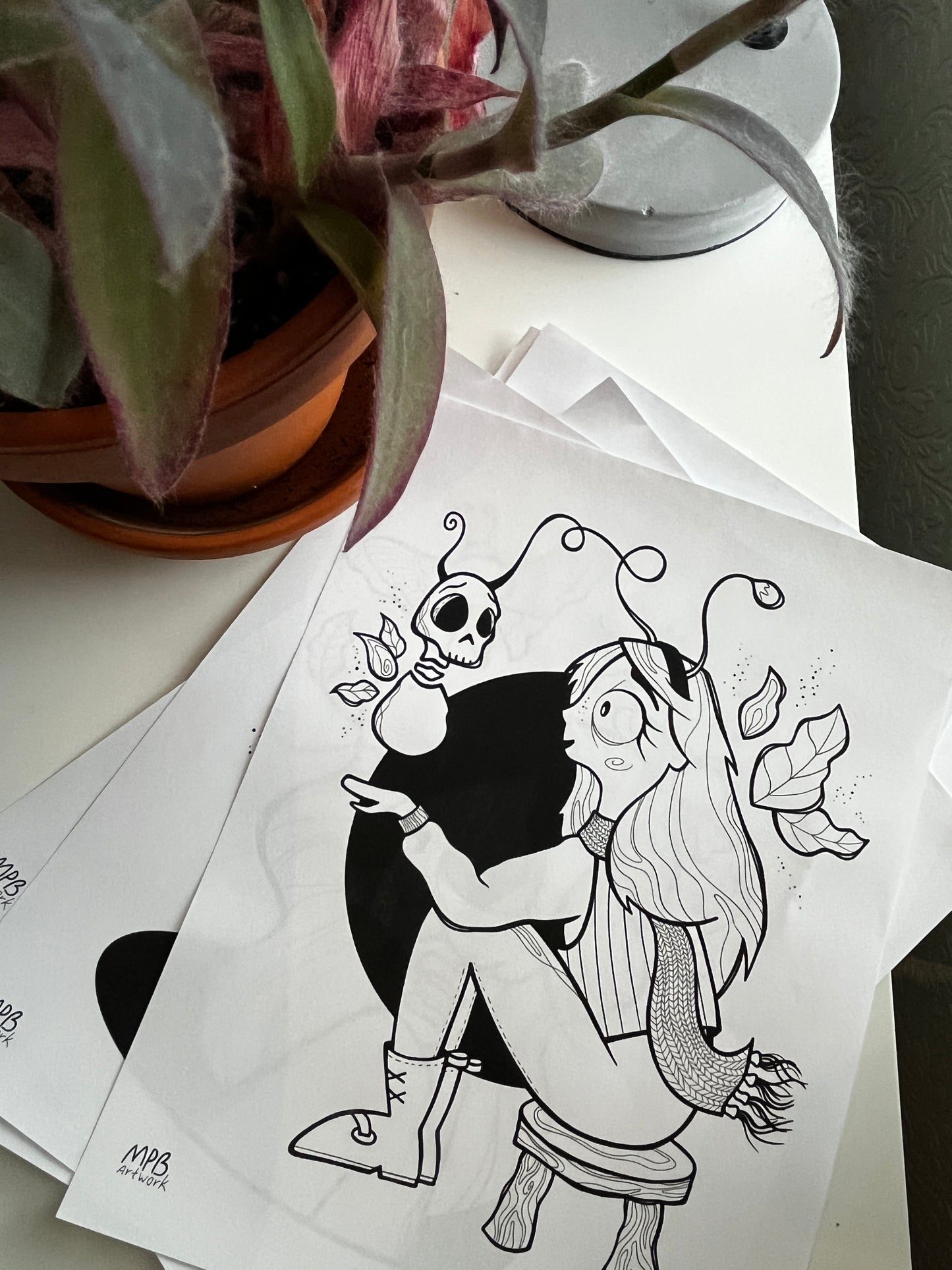 Coloriages – Murmures d’encre & d’ombres | 12 pages à télécharger (PDF)