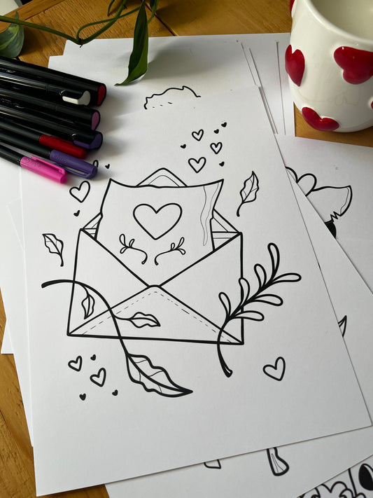 Saint-Valentin 2026 – 10 coloriages à télécharger (PDF imprimable)