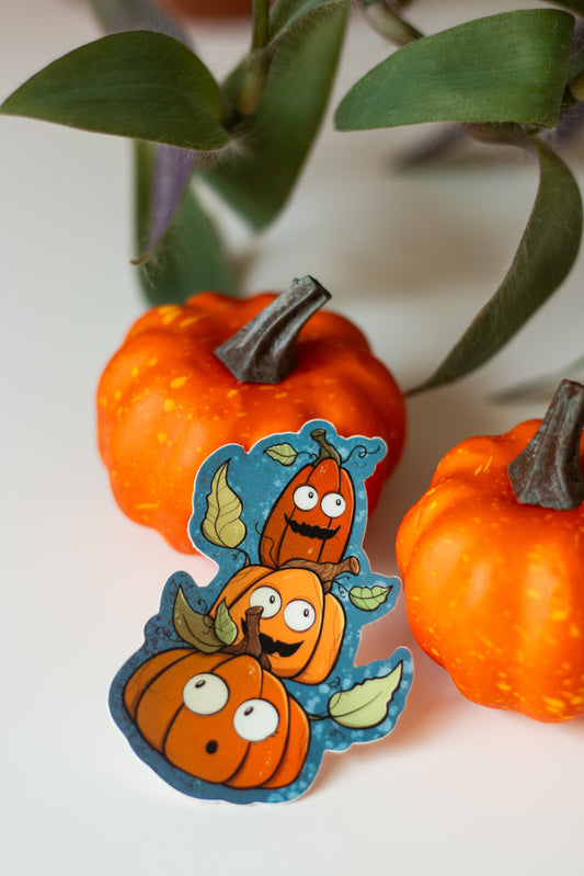 HALLOWEEN - Autocollant Citrouilles