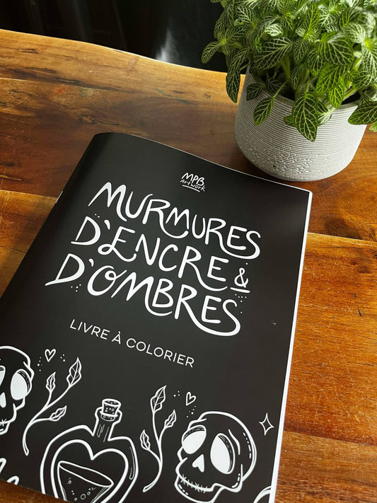 Livre à colorier :: Murmures d'encre & d'ombres